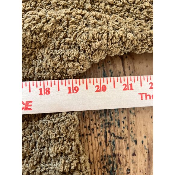 Bobeau Womens Open Front Textured Cardigan Green Brown M Cocoon Style Pockets - Picture 6 of 8